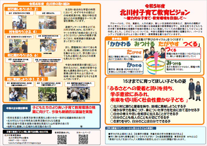 令和5年度北川村子育て教育ビジョン