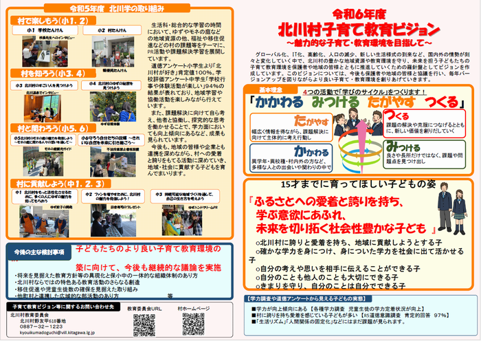 令和6年度北川村子育て教育ビジョン